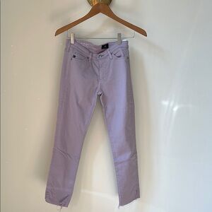 AG Adriano Goldschmied Lavender Cropped Jeans
